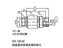 DG-M 公制外螺紋滾珠軸承旋轉接頭、parker球閥、PARKER接頭