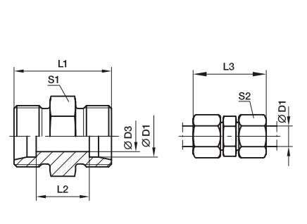 G 直通接頭、PARKER卡套接頭、PARKER接頭