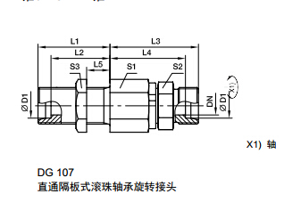 DG 隔板式滾珠軸承旋轉接頭、parker球閥、PARKER卡套接頭