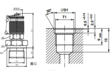 測(cè)壓接頭 EMA3 外螺紋測(cè)試點(diǎn)接頭 - 連接螺紋M16x2、PARKER卡套接頭、PARKER接頭