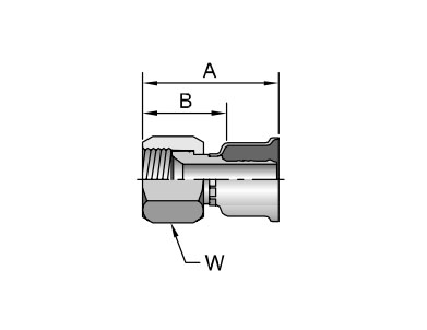 Parker膠管派克膠管接頭26系列16826JIC37? SAE 45? 雙錐 內螺紋 直接頭、PARKER接頭、PARKER卡套接頭